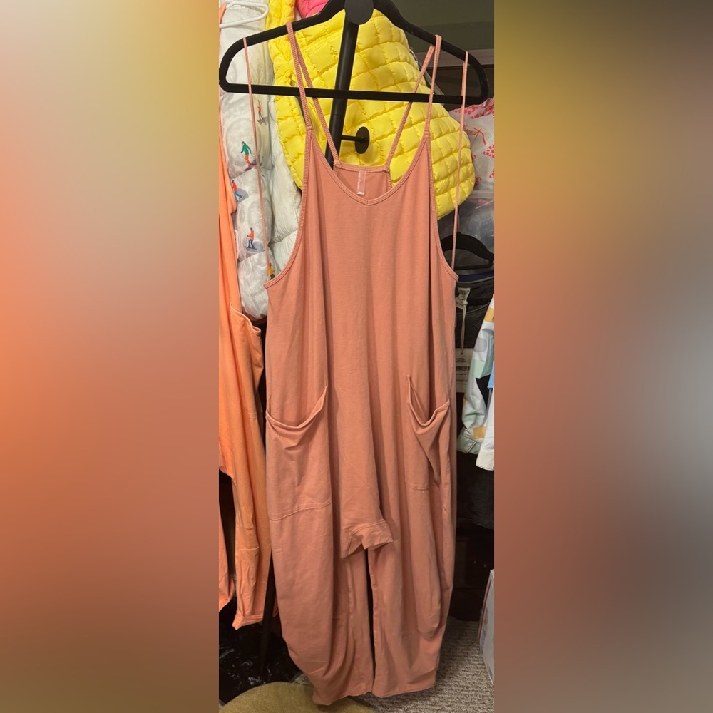NWT Free People FP Movement Hot Shot Onesie - Petal Pink - Medium - Picture 10 of 11